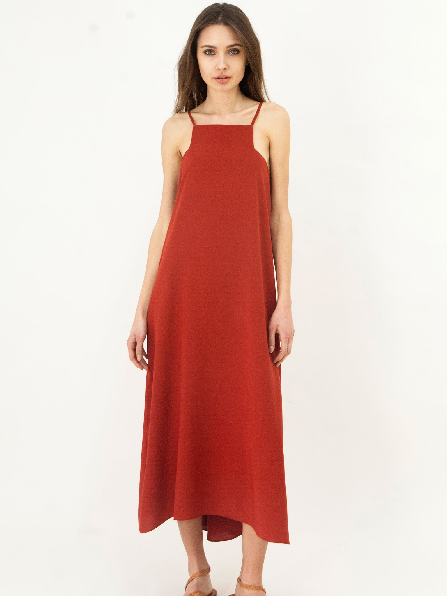 Signature Grecian Irodeio Dress Rust