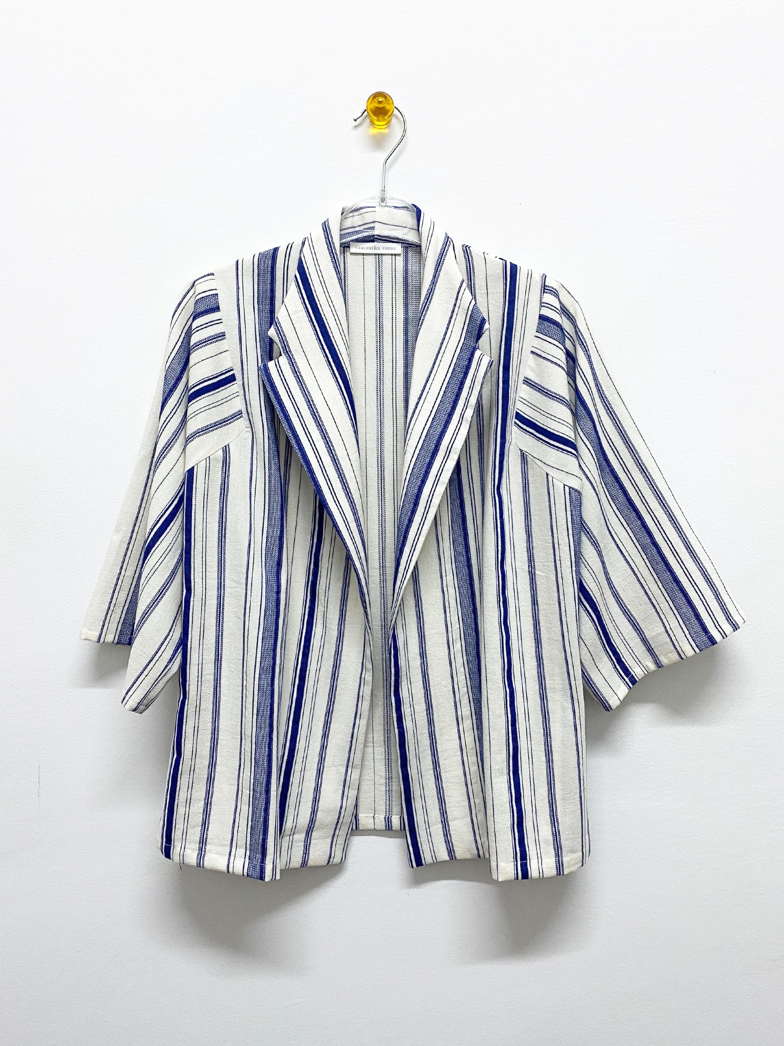 Navy Striped Resort Shirt Jacket