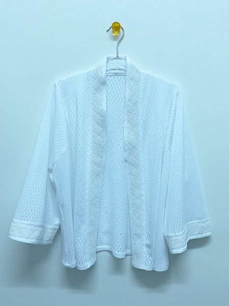 White Knit Resort Robe Cardigan