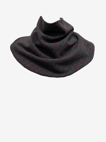 Unisex Grey Red Scarf