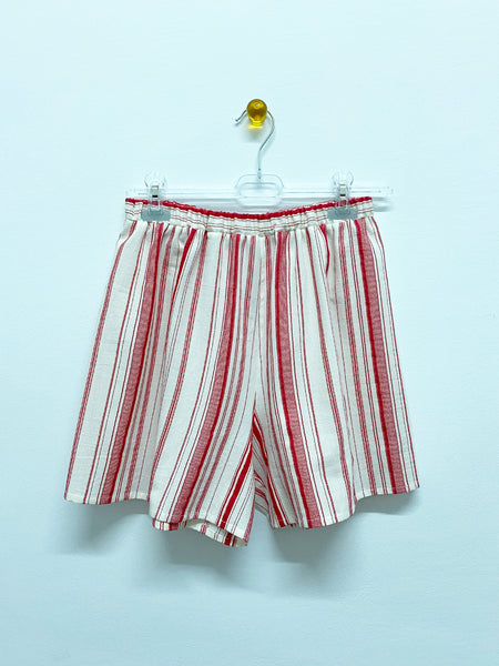Red Striped Resort Shorts