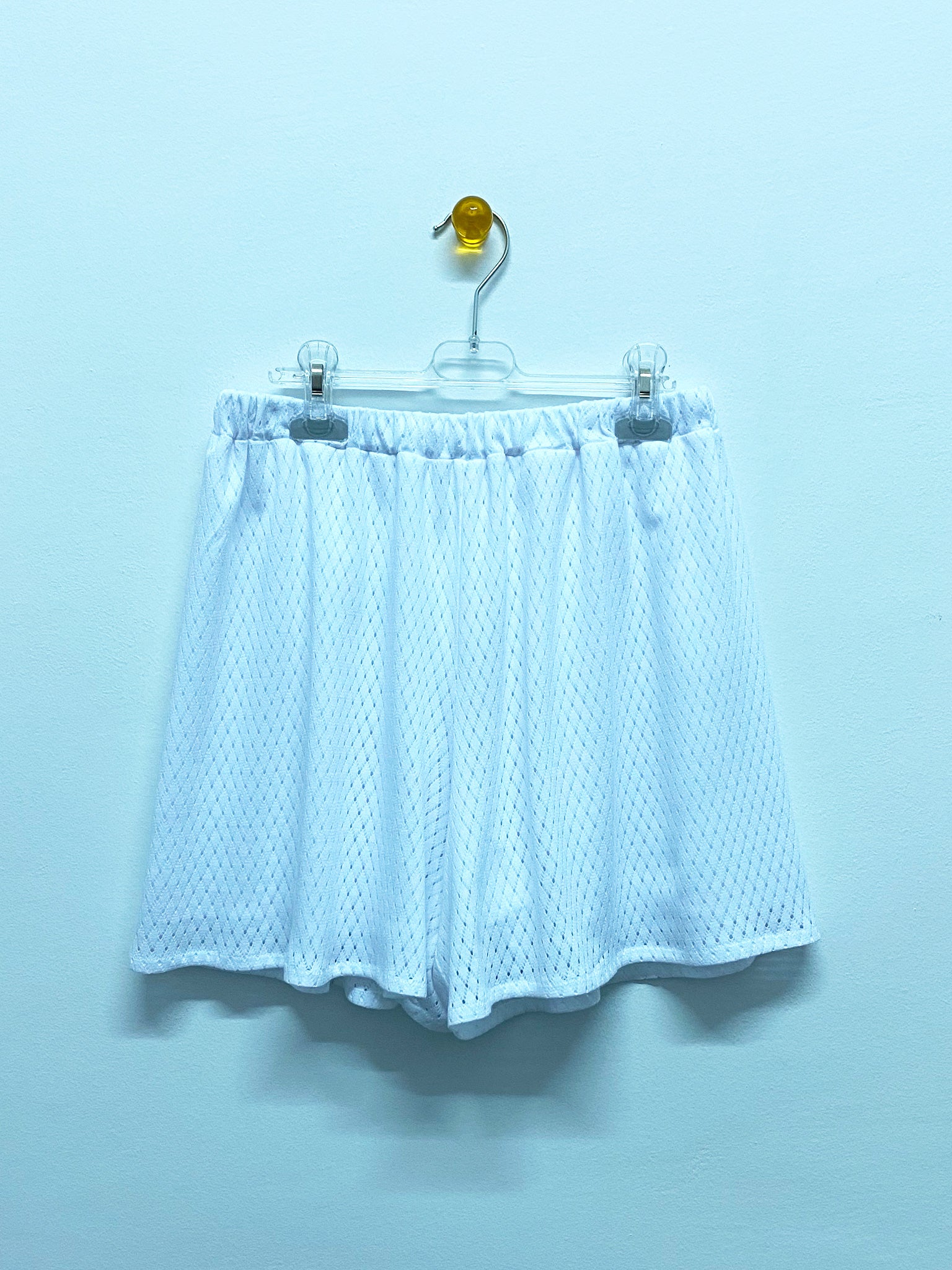 White Knit Resort Shorts