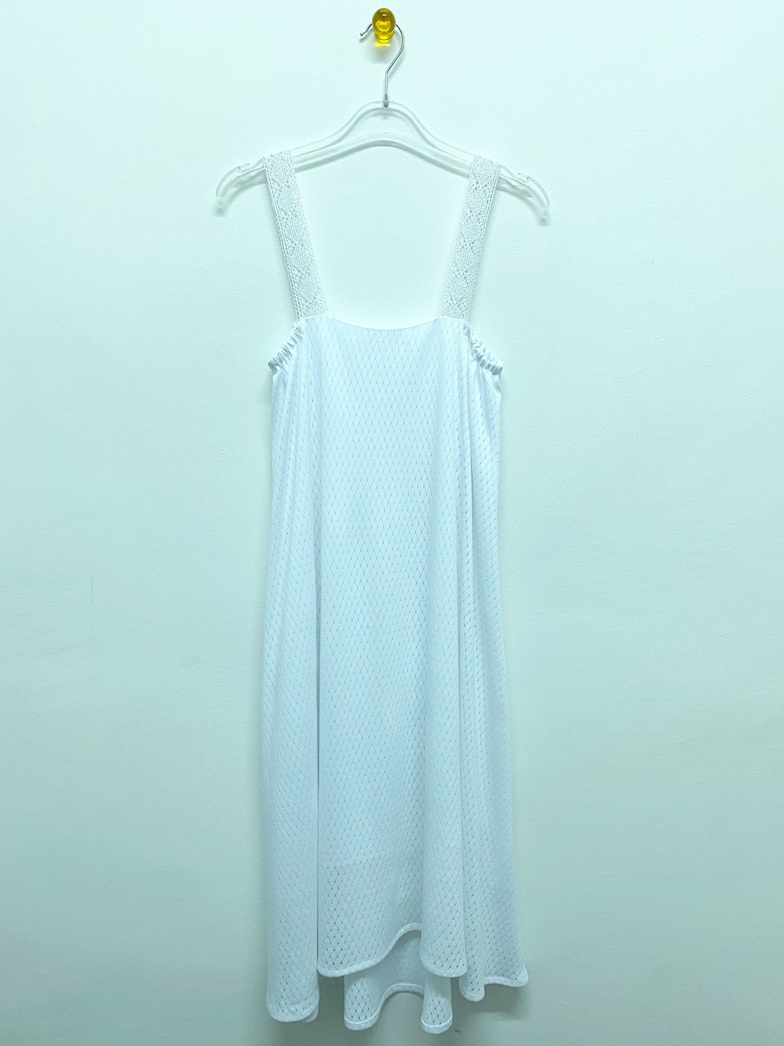 White Knit Resort Dress