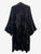 Greige Silk Blend Velvet Kimono