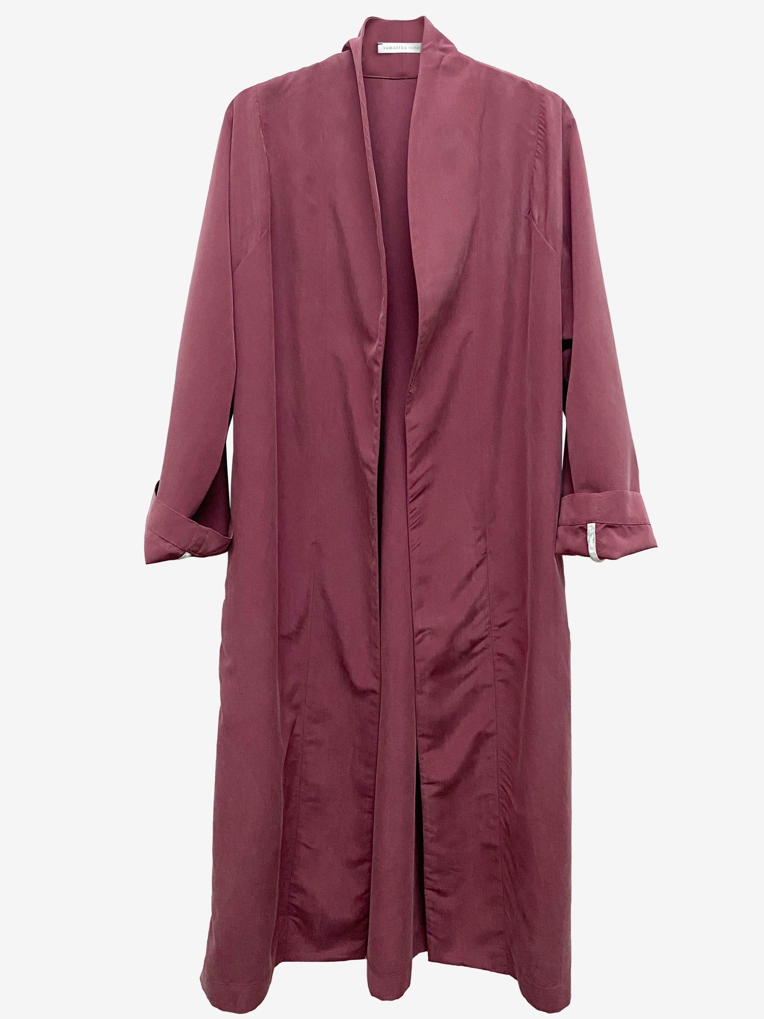 Plum Autumn Spring Trench Signature Coat