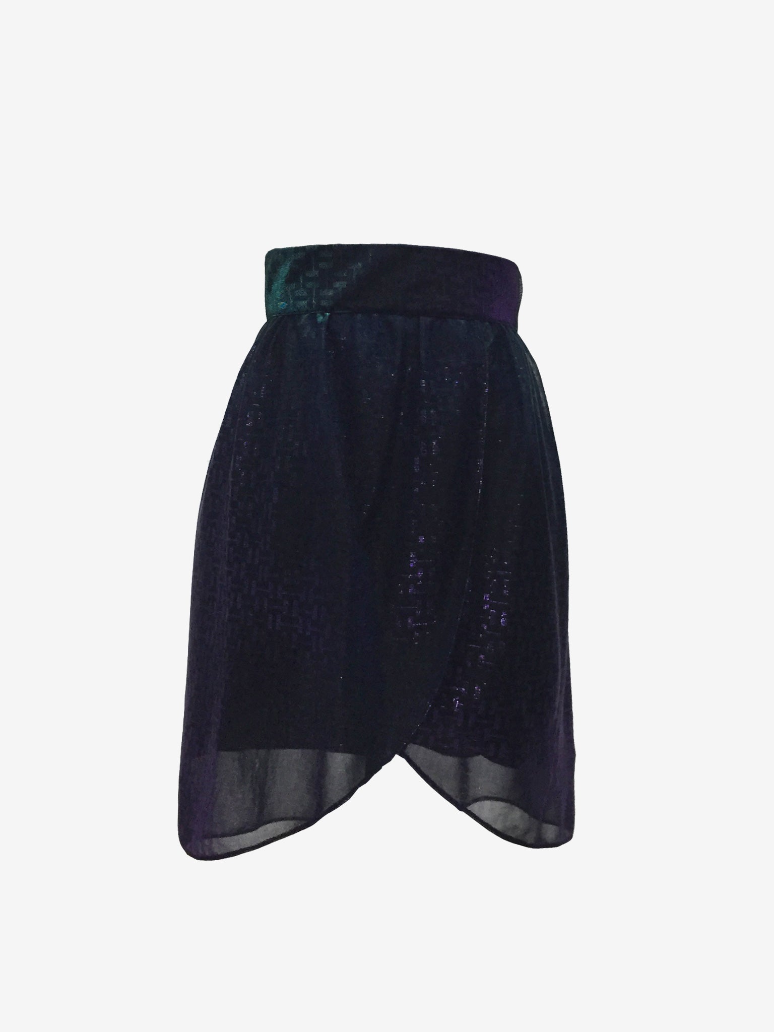 Hologram Wrap Party Skirt