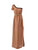 One Shoulder Long Copper Grecian Dress